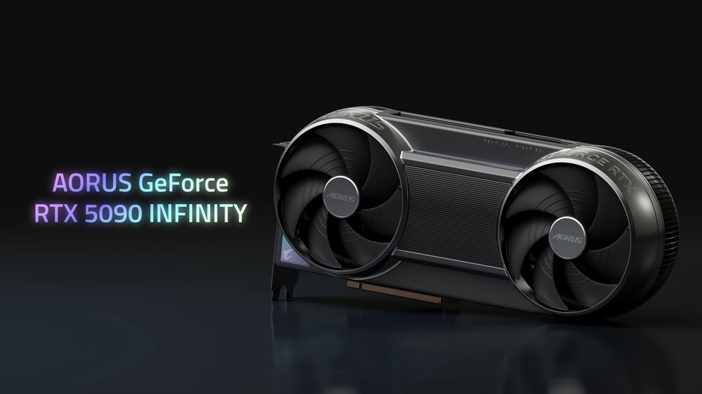 Gigabyte представила видеокарты AORUS GeForce RTX 50 Infinity с инновационным охлаждением