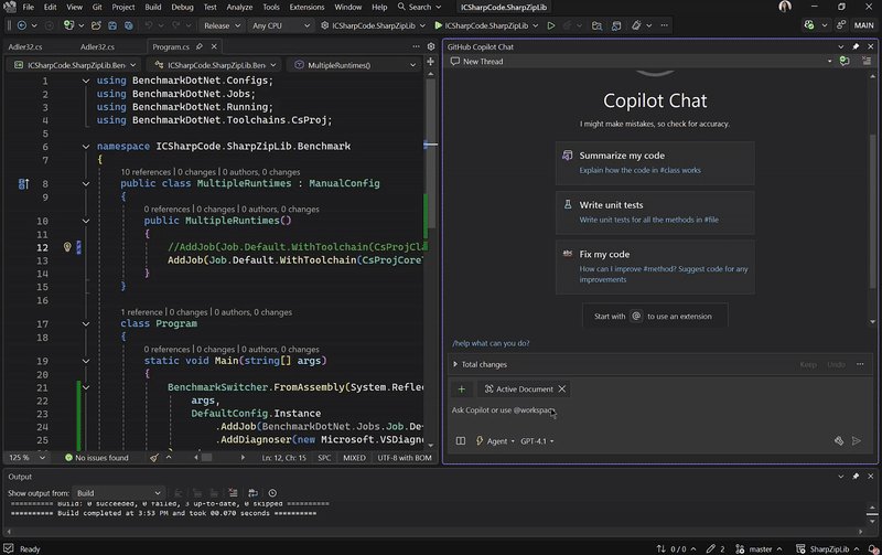 Visual Studio 2026 версия 18.9.1: исправление диалога Copilot Command и агента тестирования